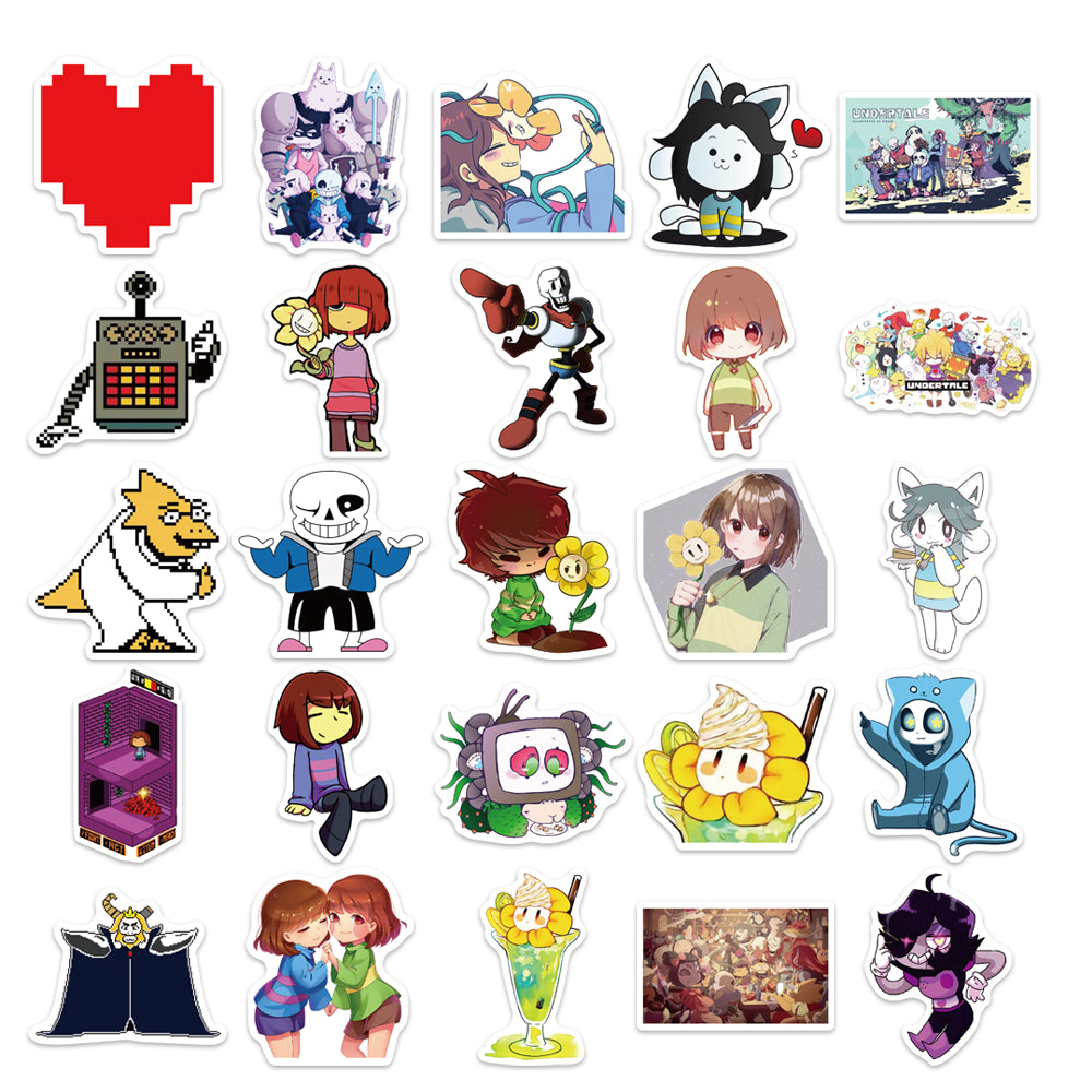 50pcs Undertale 2 RPG Game Stickers