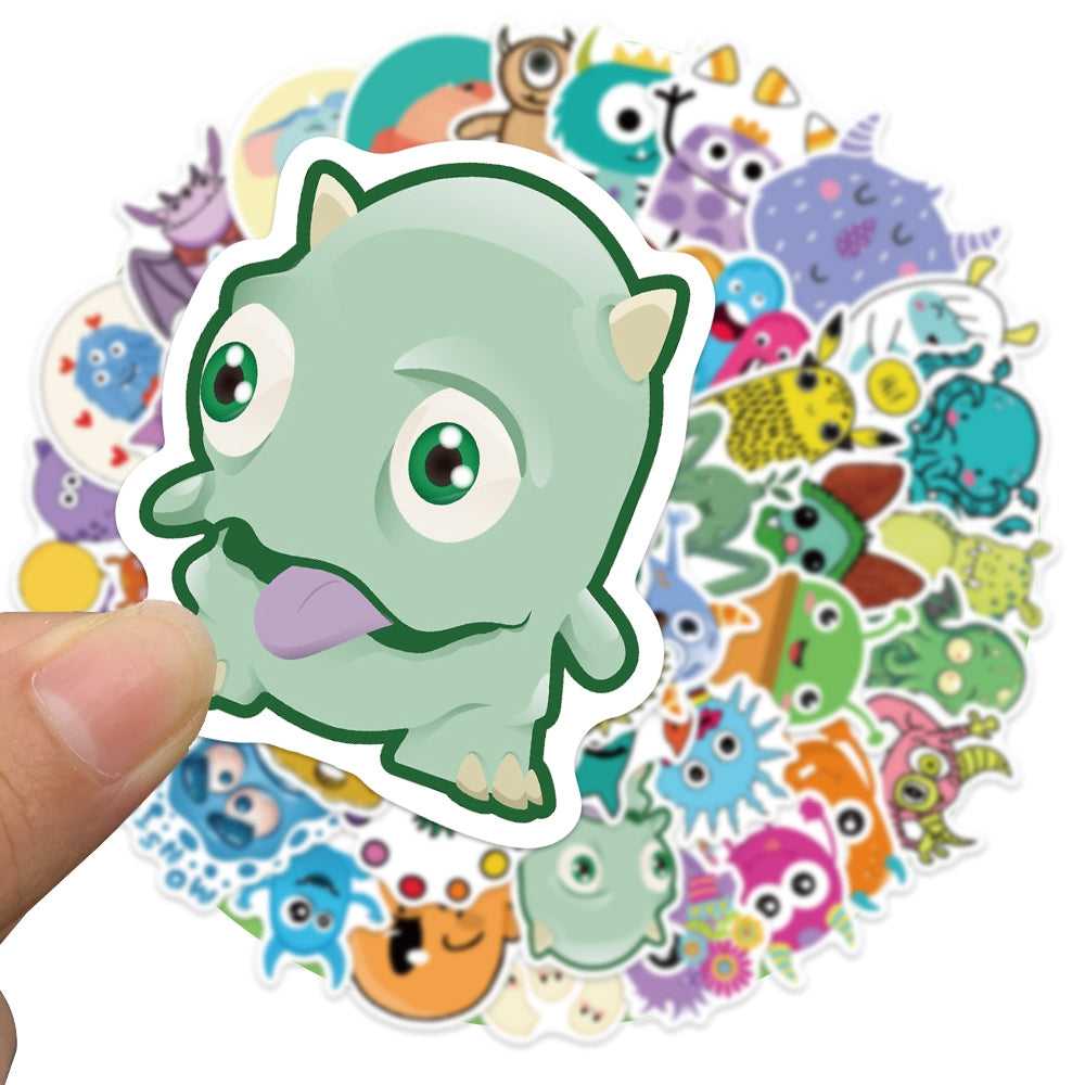 50pcs Little Monster Cute Cartoon Stickers
