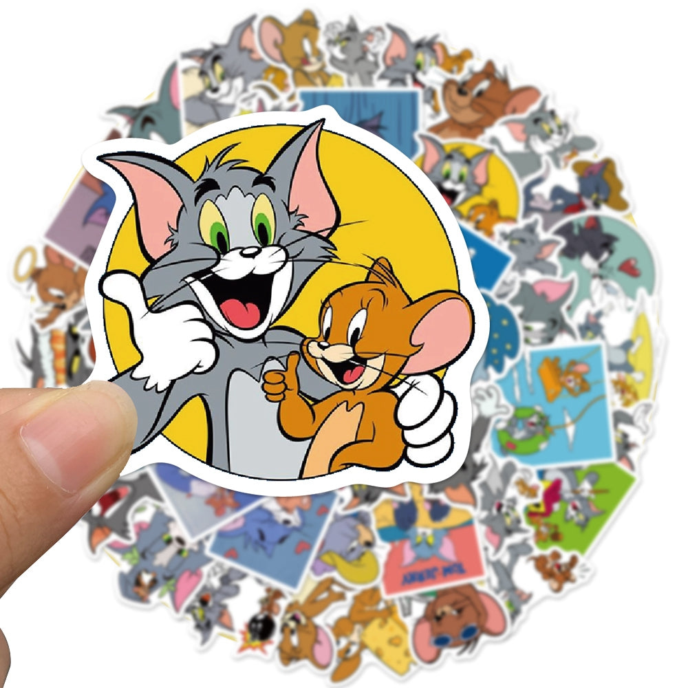 50pcs Tom and Jerry Cartoon Stickers