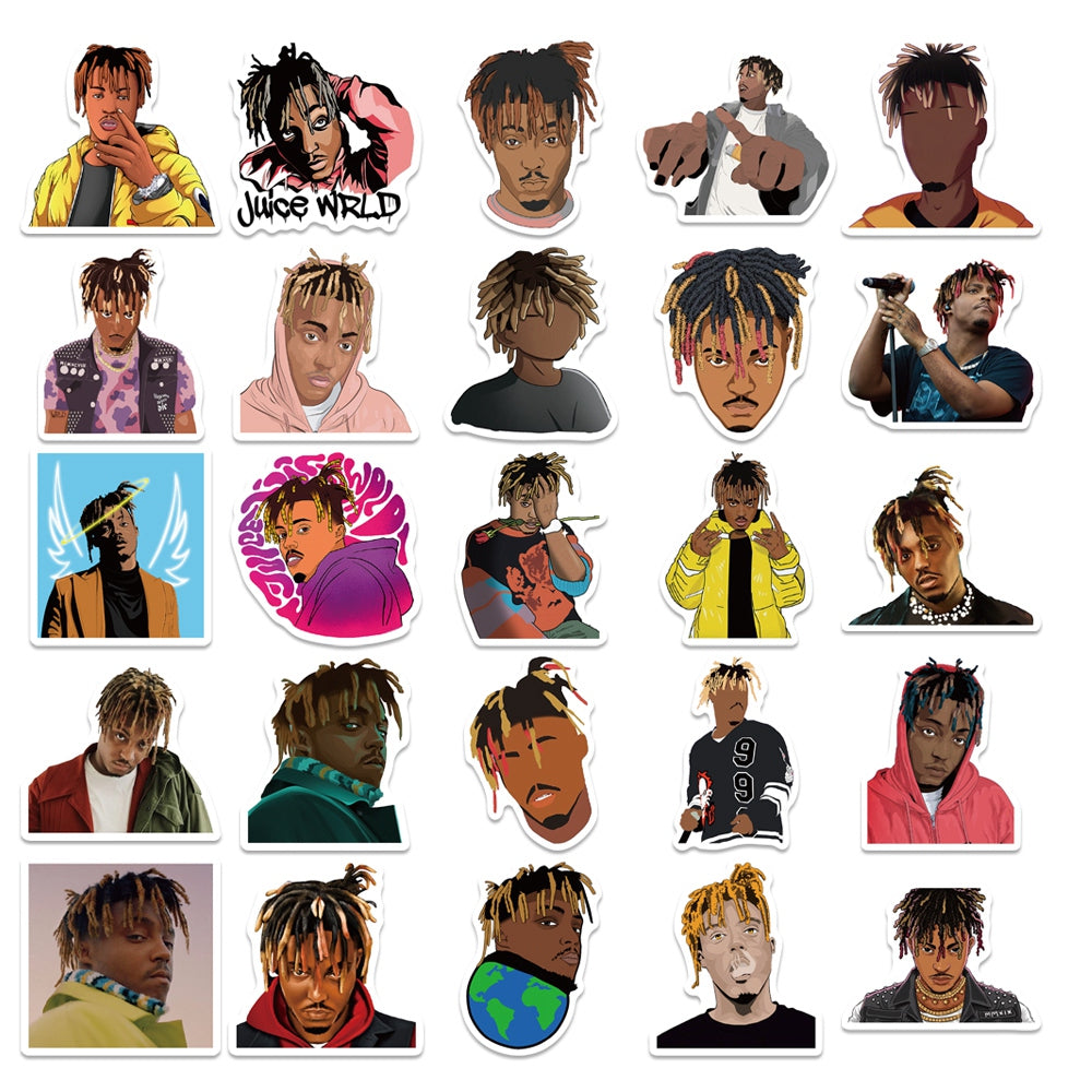 50pcs Juice WRLD Pop Music Singer Stickers