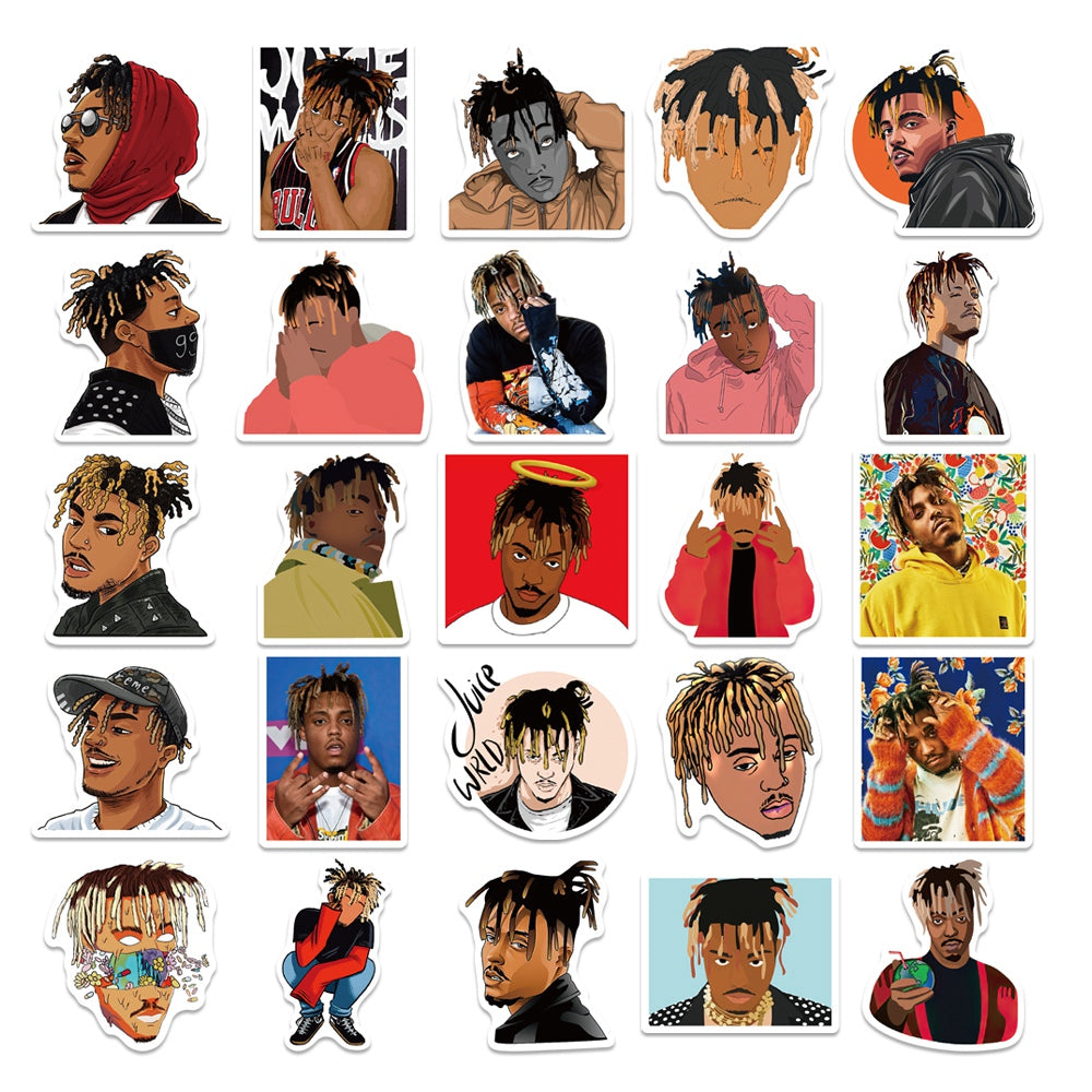 50pcs Juice WRLD Pop Music Singer Stickers