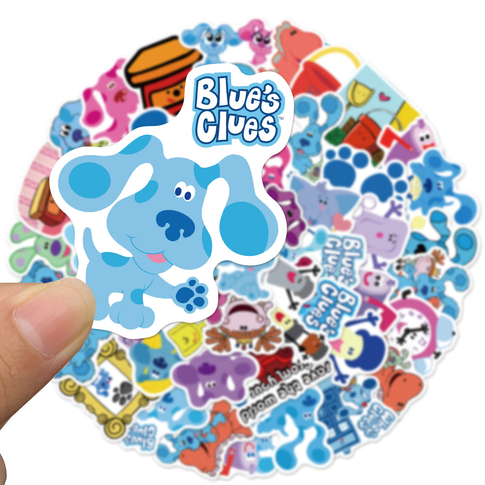 50pcs Blue's Clues Kids Cartoon Stickers