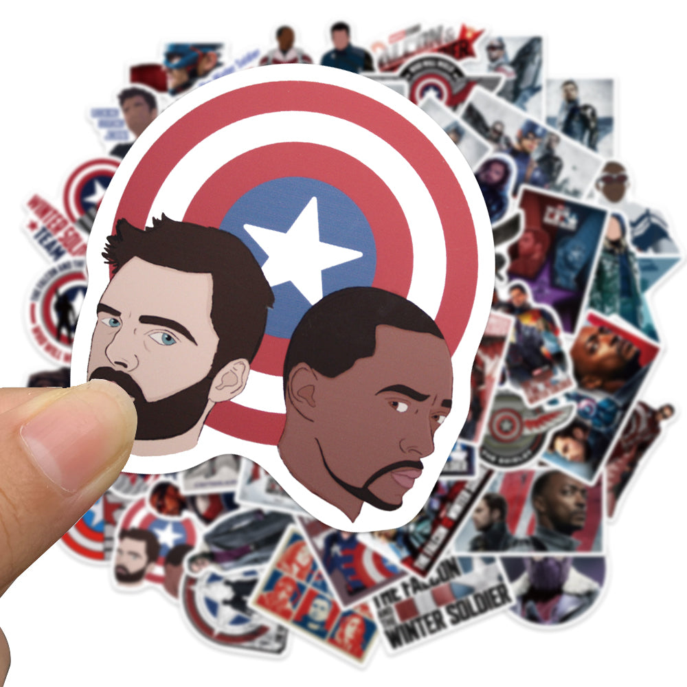 50pcs Falcon Winter Soldier US TV Series Stickers