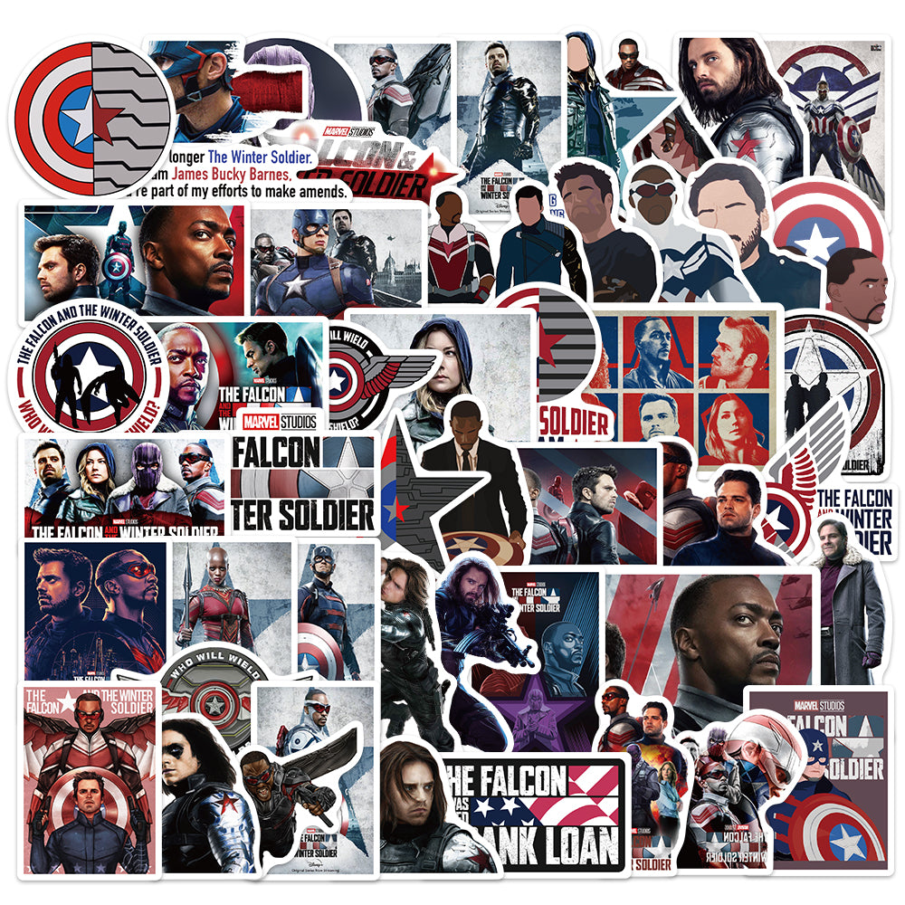 50pcs Falcon Winter Soldier US TV Series Stickers