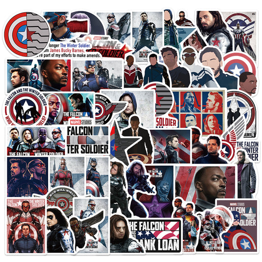 50pcs Falcon Winter Soldier US TV Series Stickers