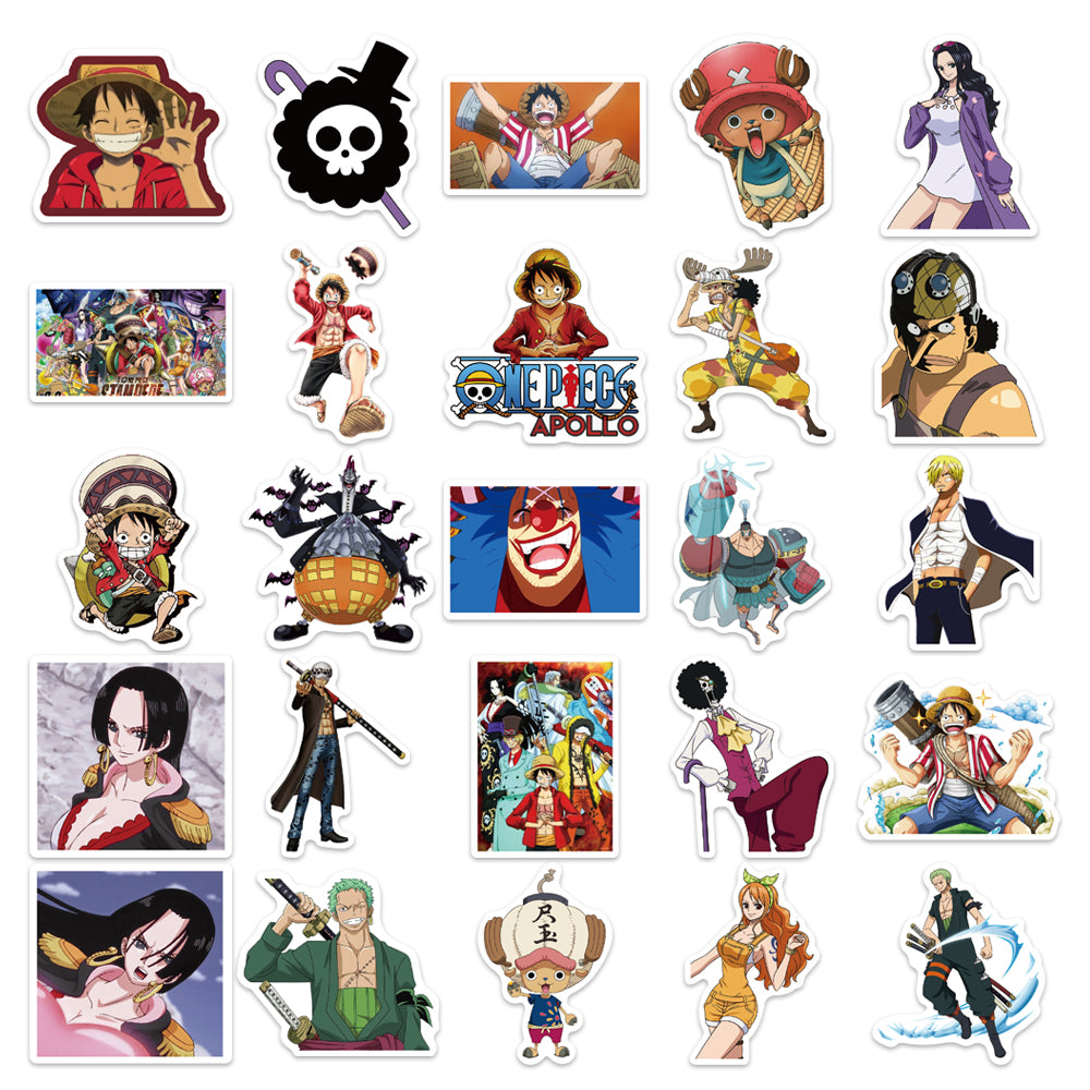 50pcs One Piece Stampede Japan Anime Stickers