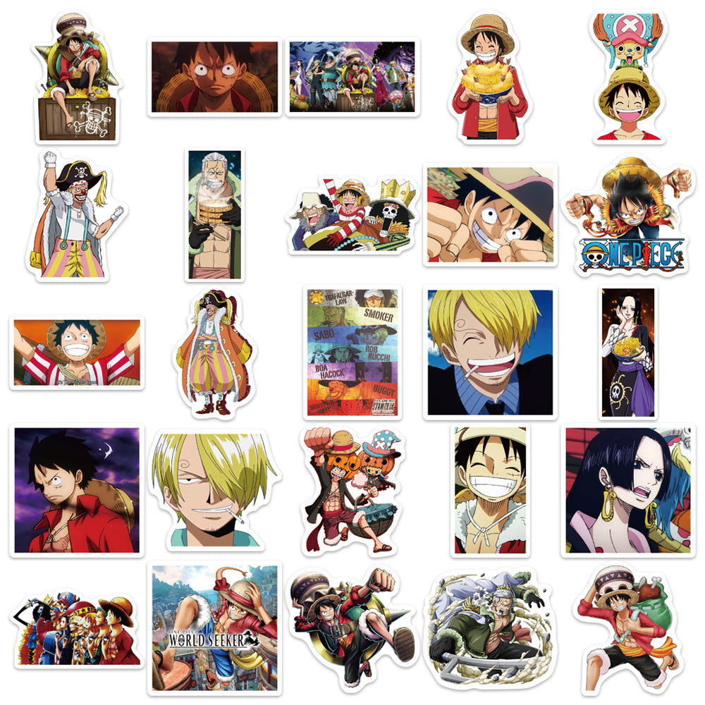 50pcs One Piece Stampede Japan Anime Stickers