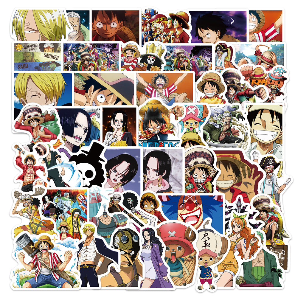 50pcs One Piece Stampede Japan Anime Stickers