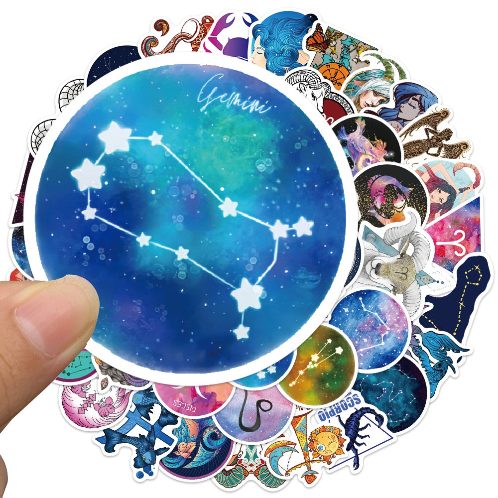 50pcs Constellation 2 Horoscope Reverie Stickers