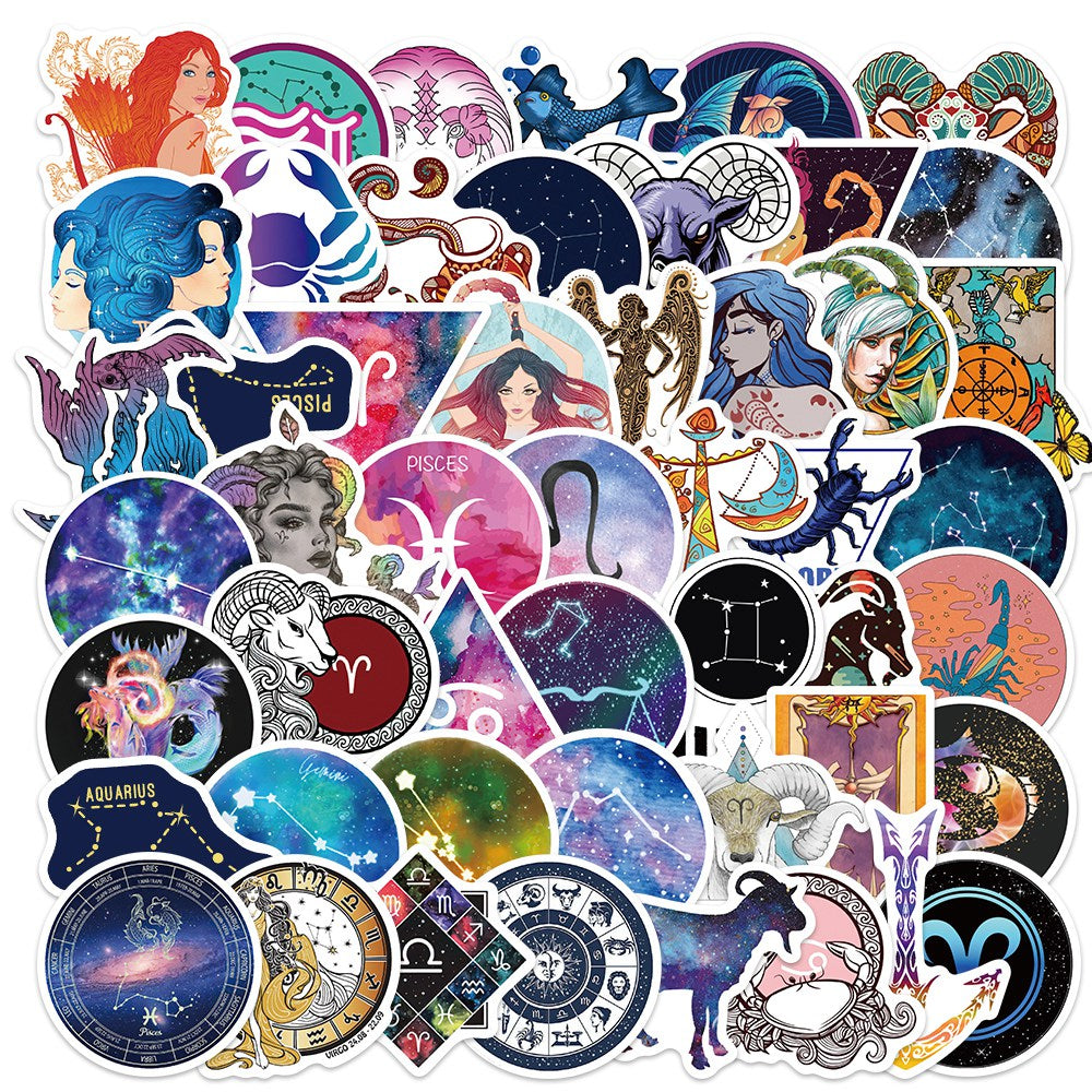 50pcs Constellation 2 Horoscope Reverie Stickers