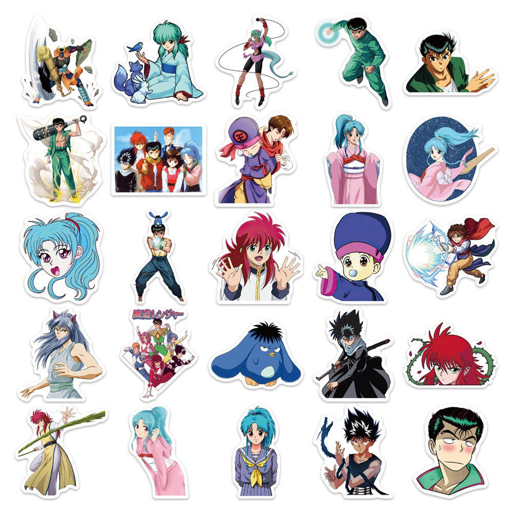 50pcs YuYu Hakusho 1 Japan Anime Stickers