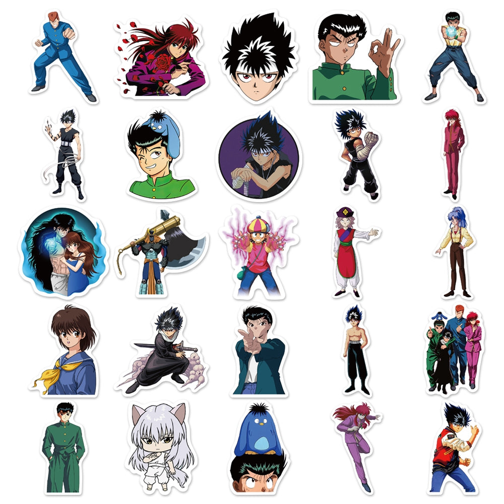 50pcs YuYu Hakusho 1 Japan Anime Stickers