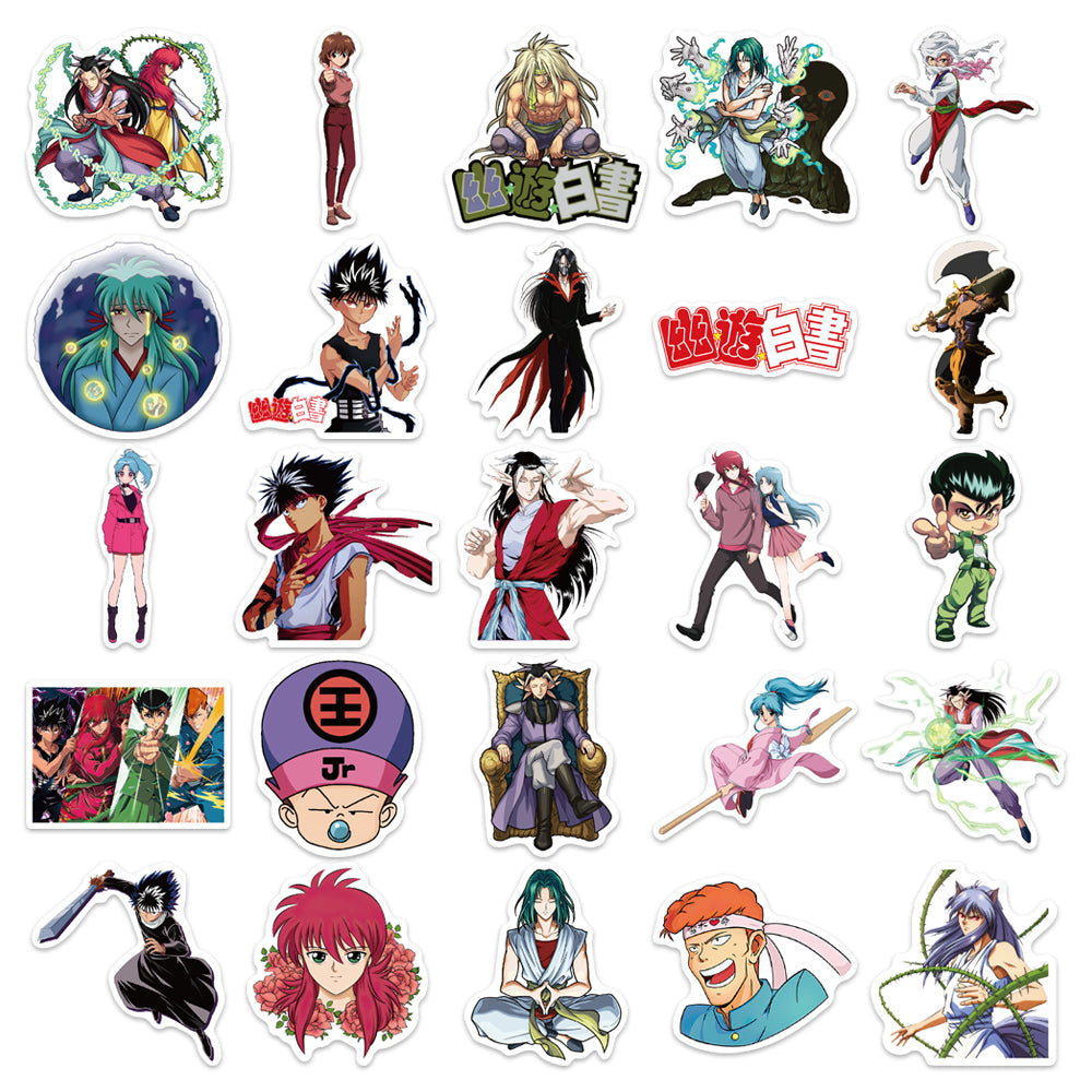 50pcs YuYu Hakusho 2 Japan Anime Stickers