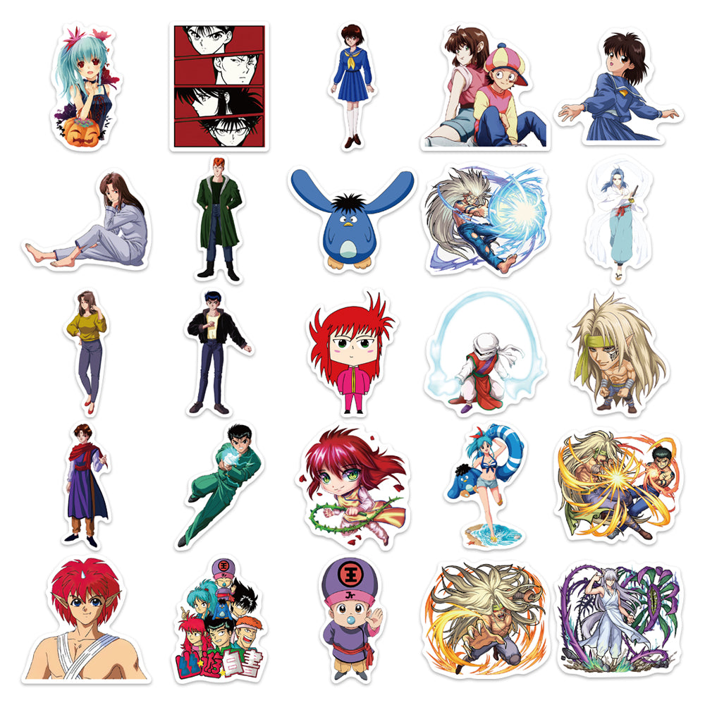 50pcs YuYu Hakusho 2 Japan Anime Stickers