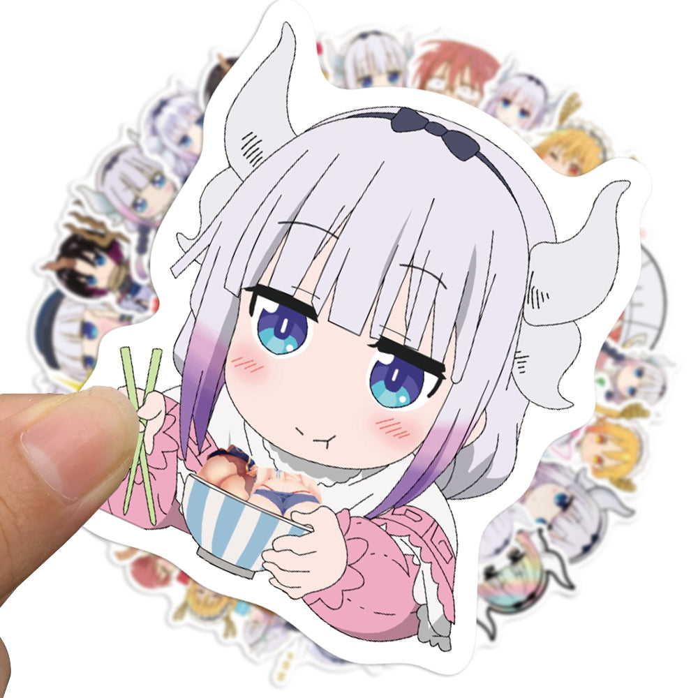 50pcs Kobayashi's Dragon Maid Japan Anime Stickers