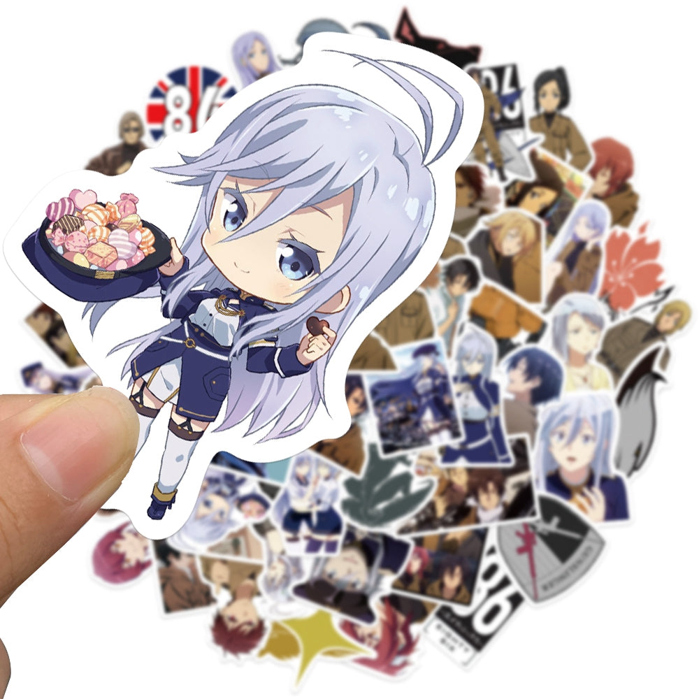 50pcs 86 Eighty Six Japan Anime Stickers