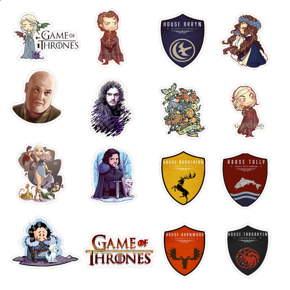 50pcs Game of Thrones Stickers Pack 2