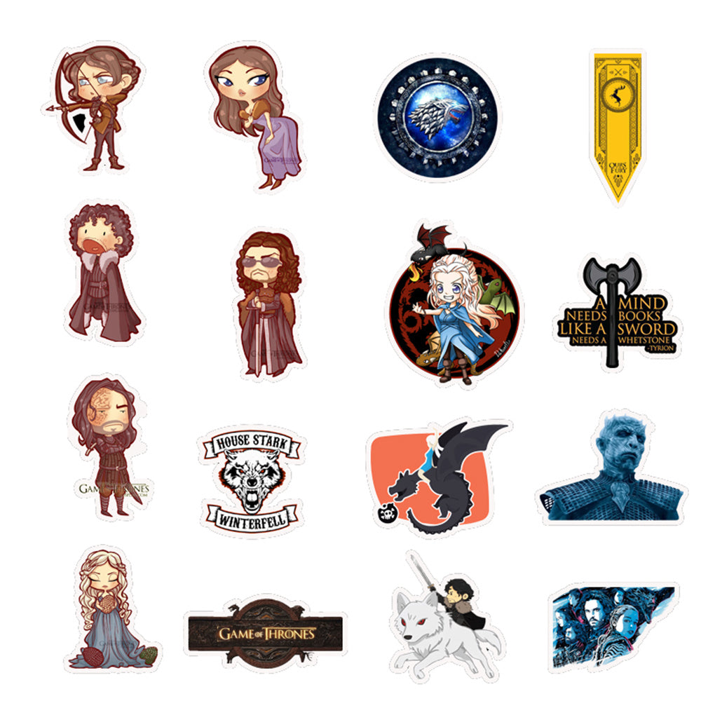 50pcs Game of Thrones Stickers Pack 2