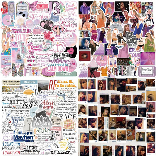 200pcs Taylor Swift 2 Stickers Music Singer Album