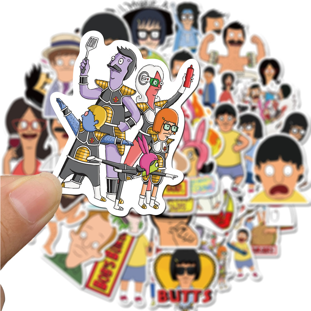 50pcs Bob's Burgers 2 Stickers