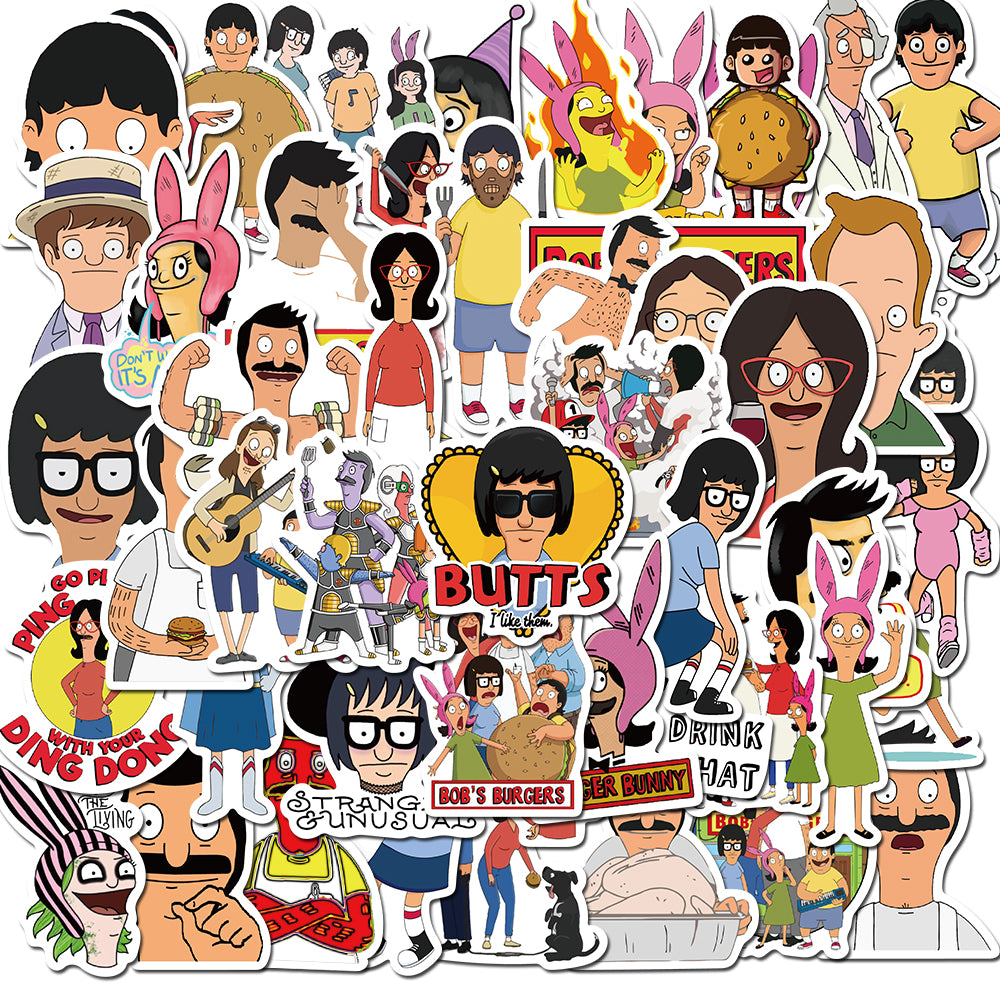 50pcs Bob's Burgers 2 Stickers