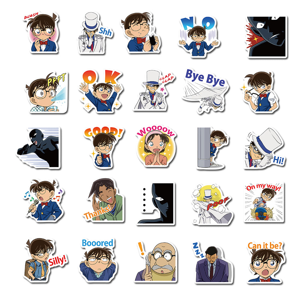 Sticker Vector Conan 50pcs Conan Stickers – AU Sticker World