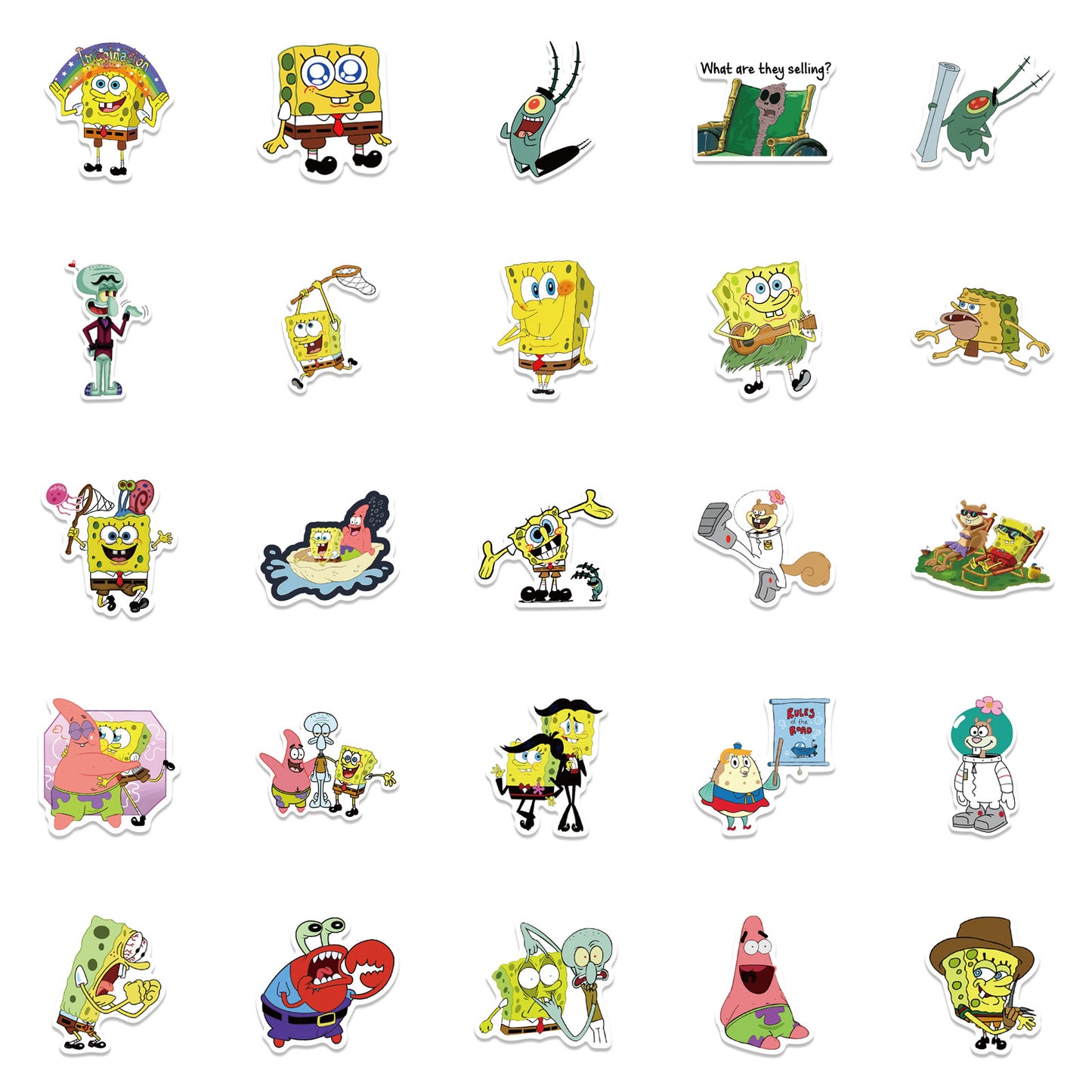 50pcs SpongeBob 2 Stickers