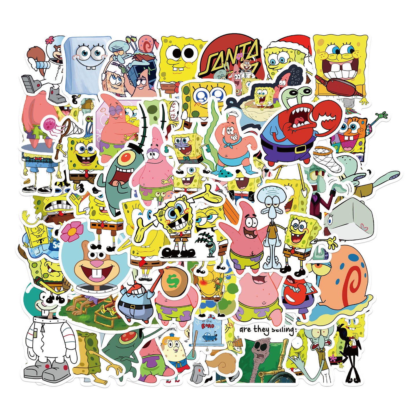 50pcs SpongeBob 2 Stickers