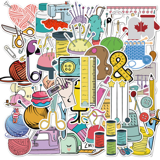 50pcs Knitting Stickers