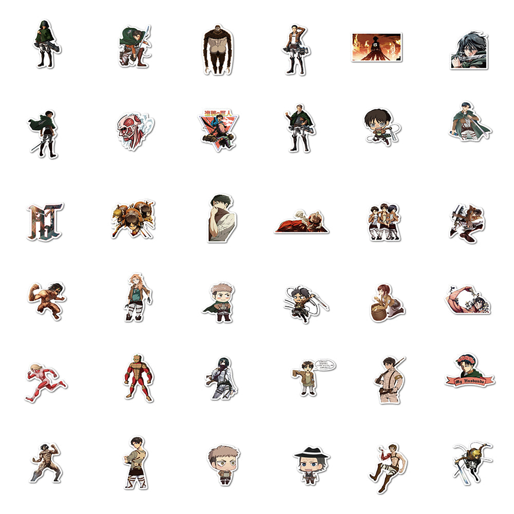 50pcs Attack on Titan 1 Stickers