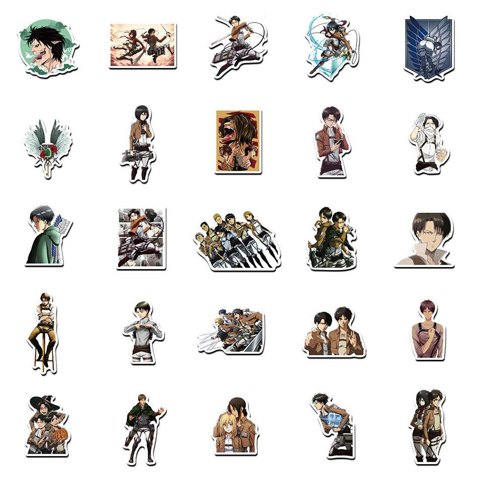 50pcs Attack on Titan 2 Stickers