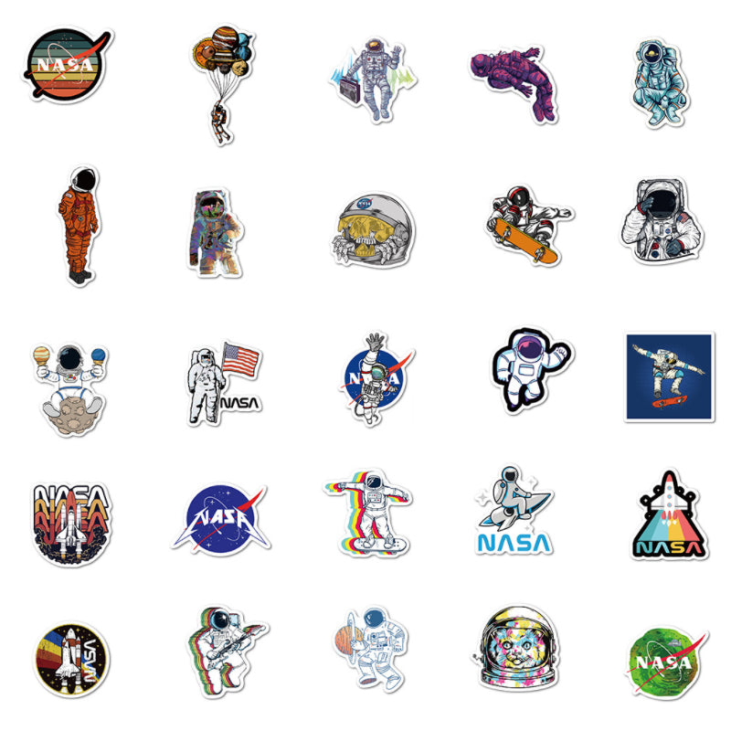 Nasa Racing Stickers 50pcs Nasa 2 Stickers – AU Sticker World