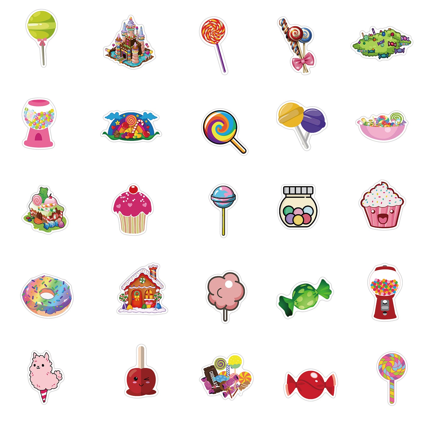 50pcs Candy Stickers