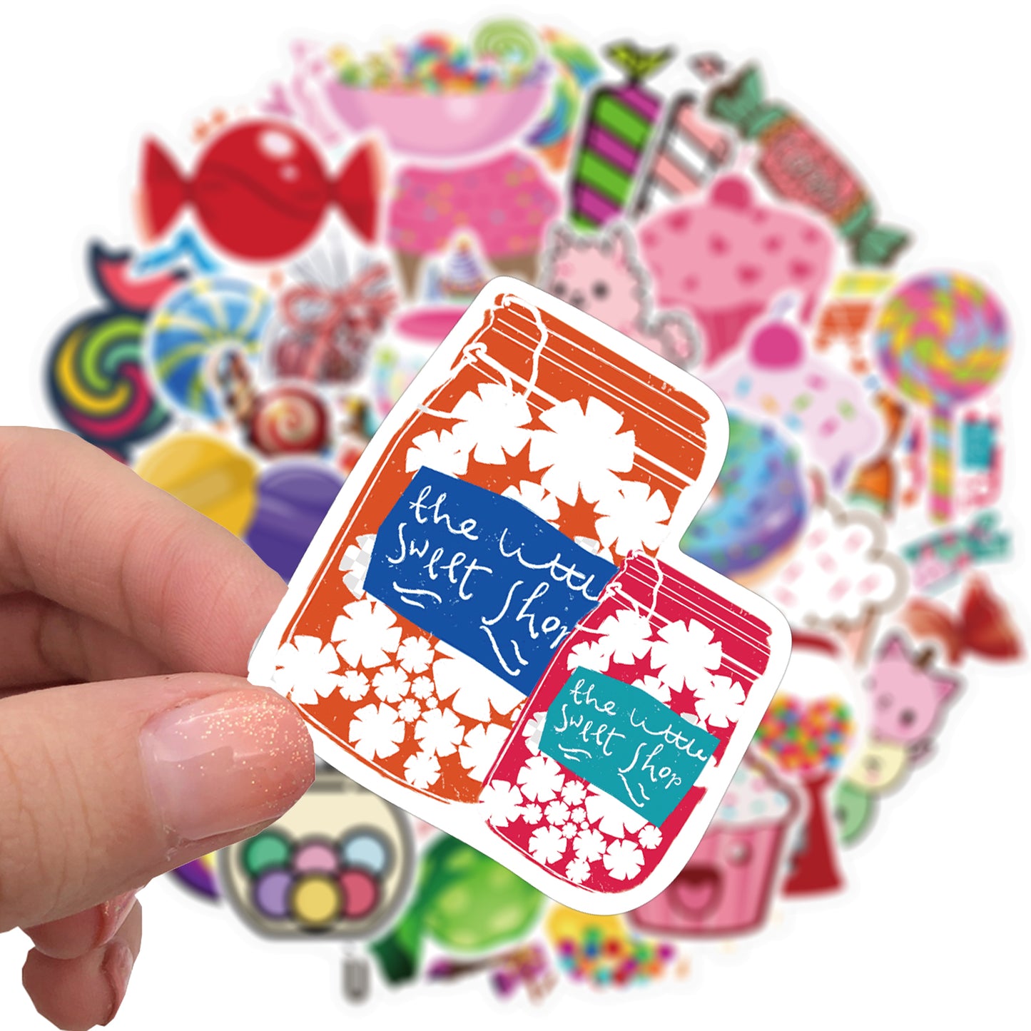 50pcs Candy Stickers