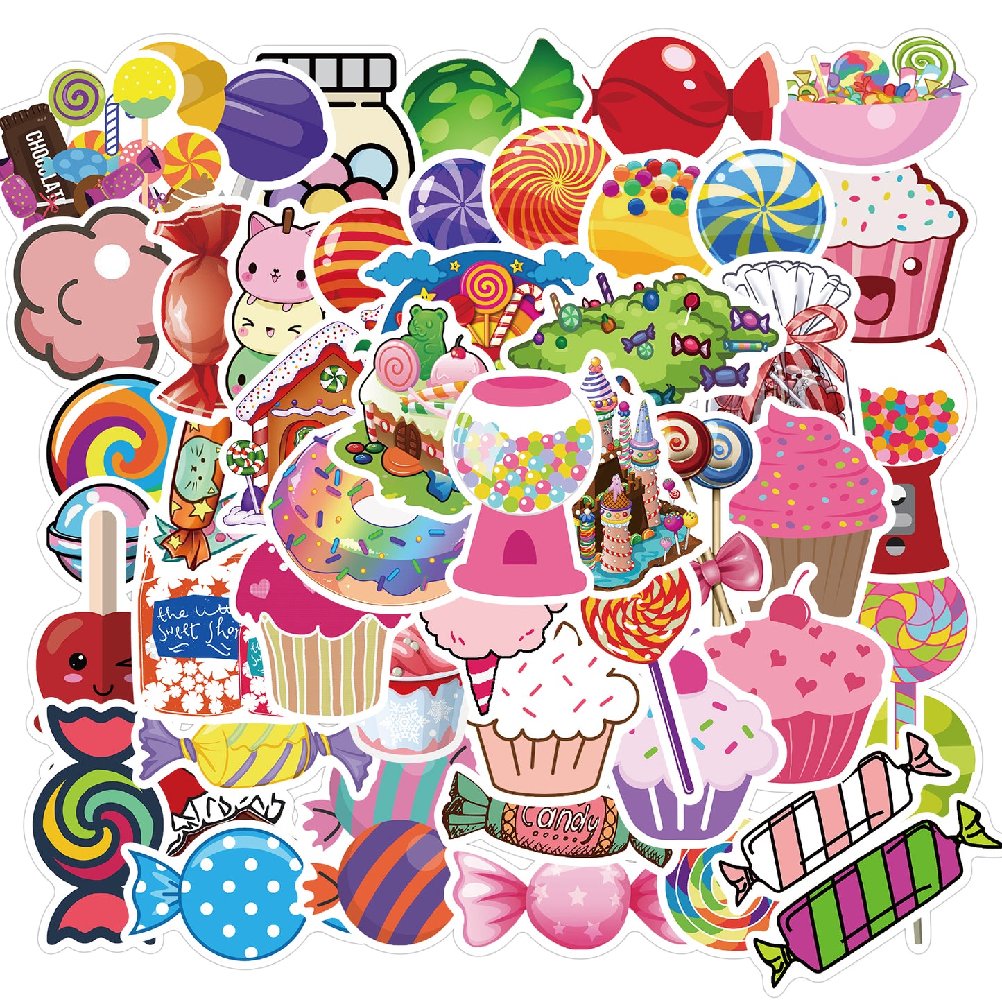 50pcs Candy Stickers