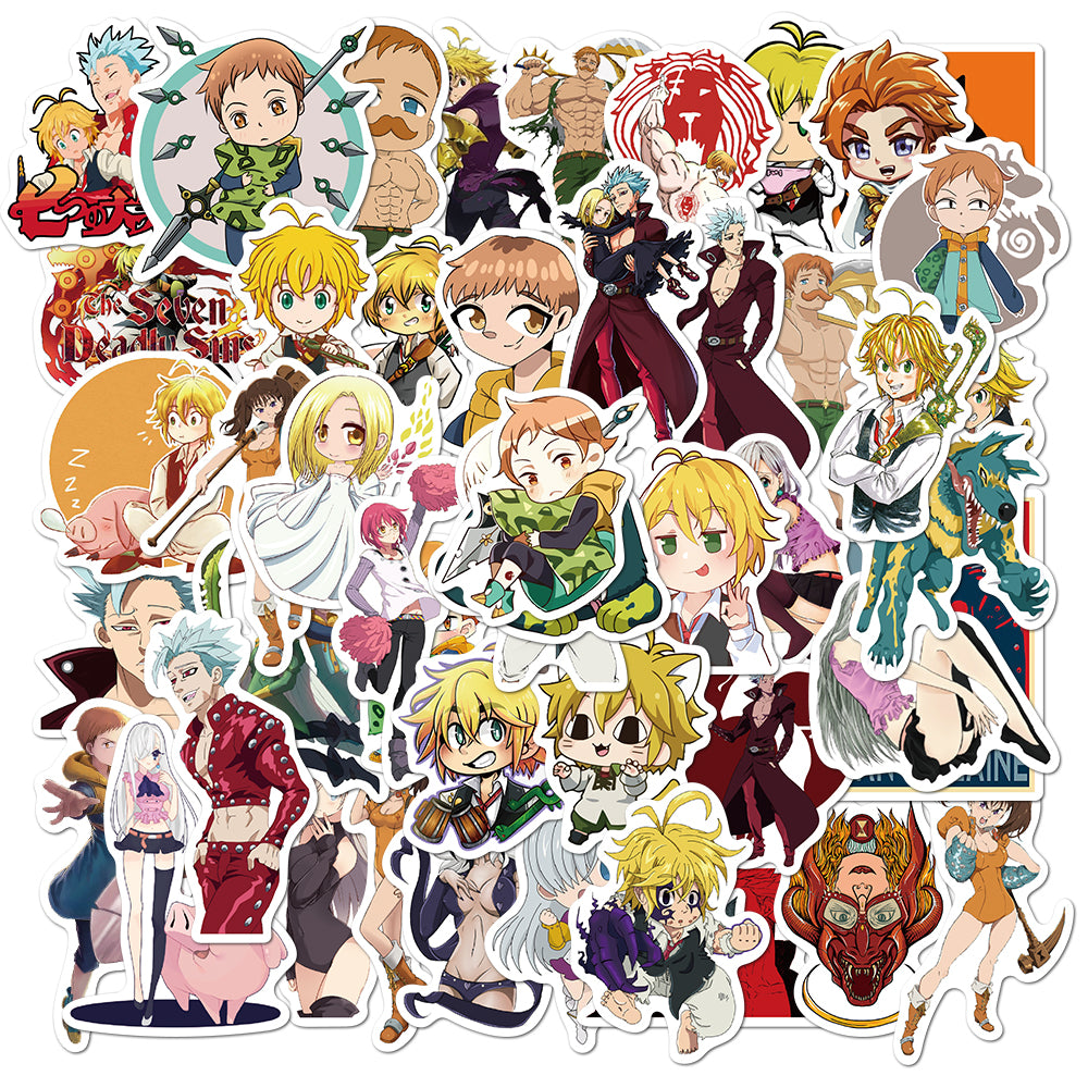 50pcs Seven Deadly Sins 1 Stickers