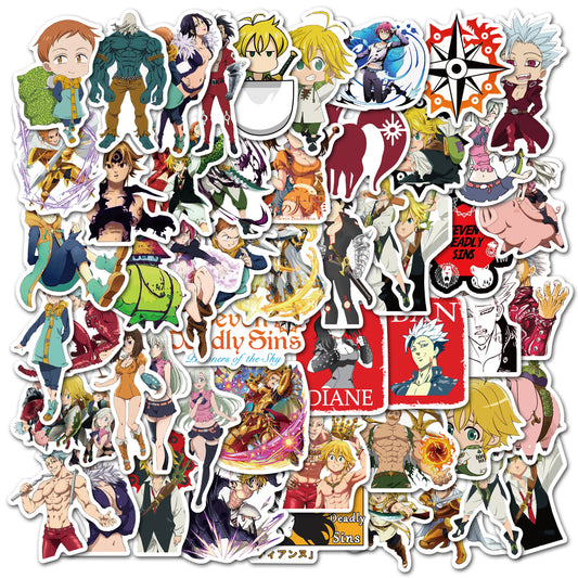 50pcs Seven Deadly Sins 2 Stickers