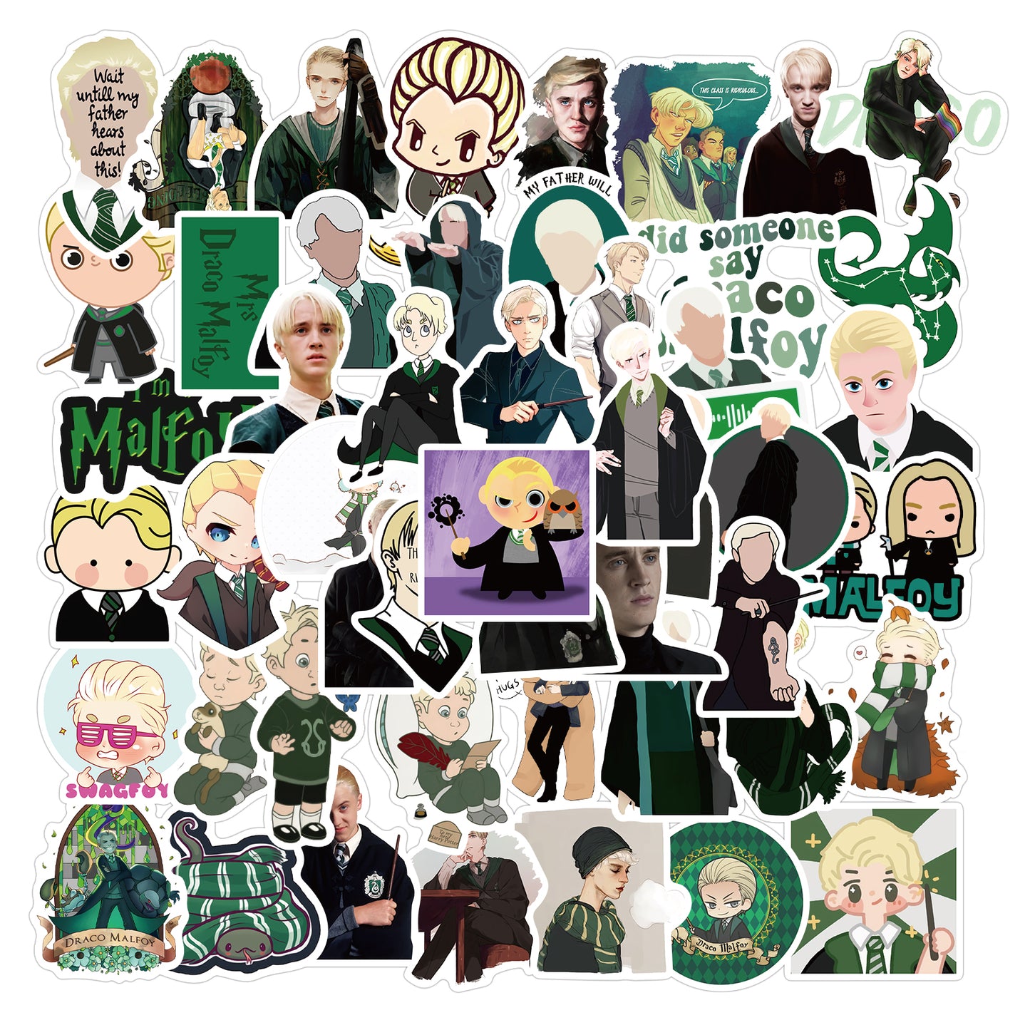 50pcs Harry Potter 5 Stickers – AU Sticker World