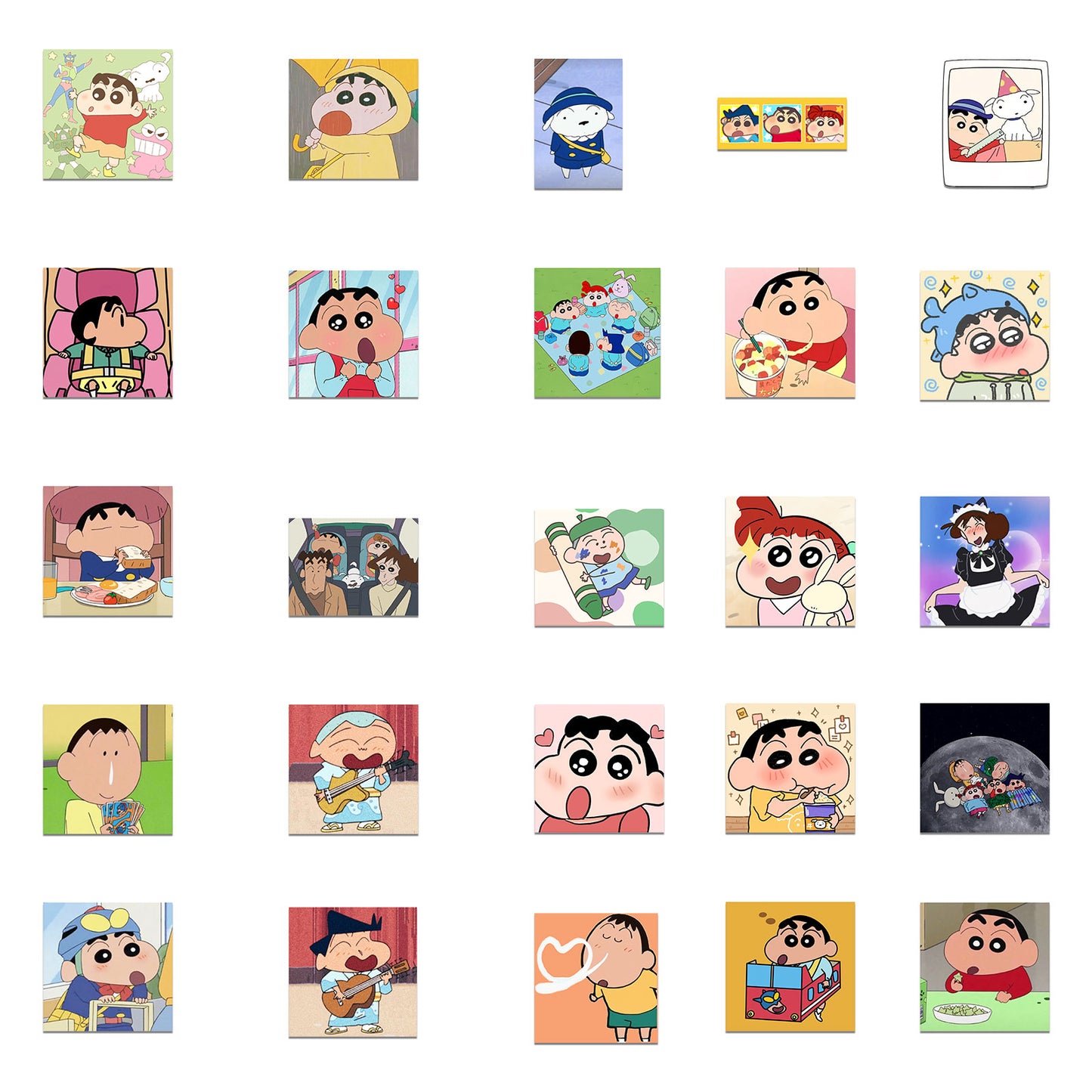 50pcs Crayon Shin-chane Stickers