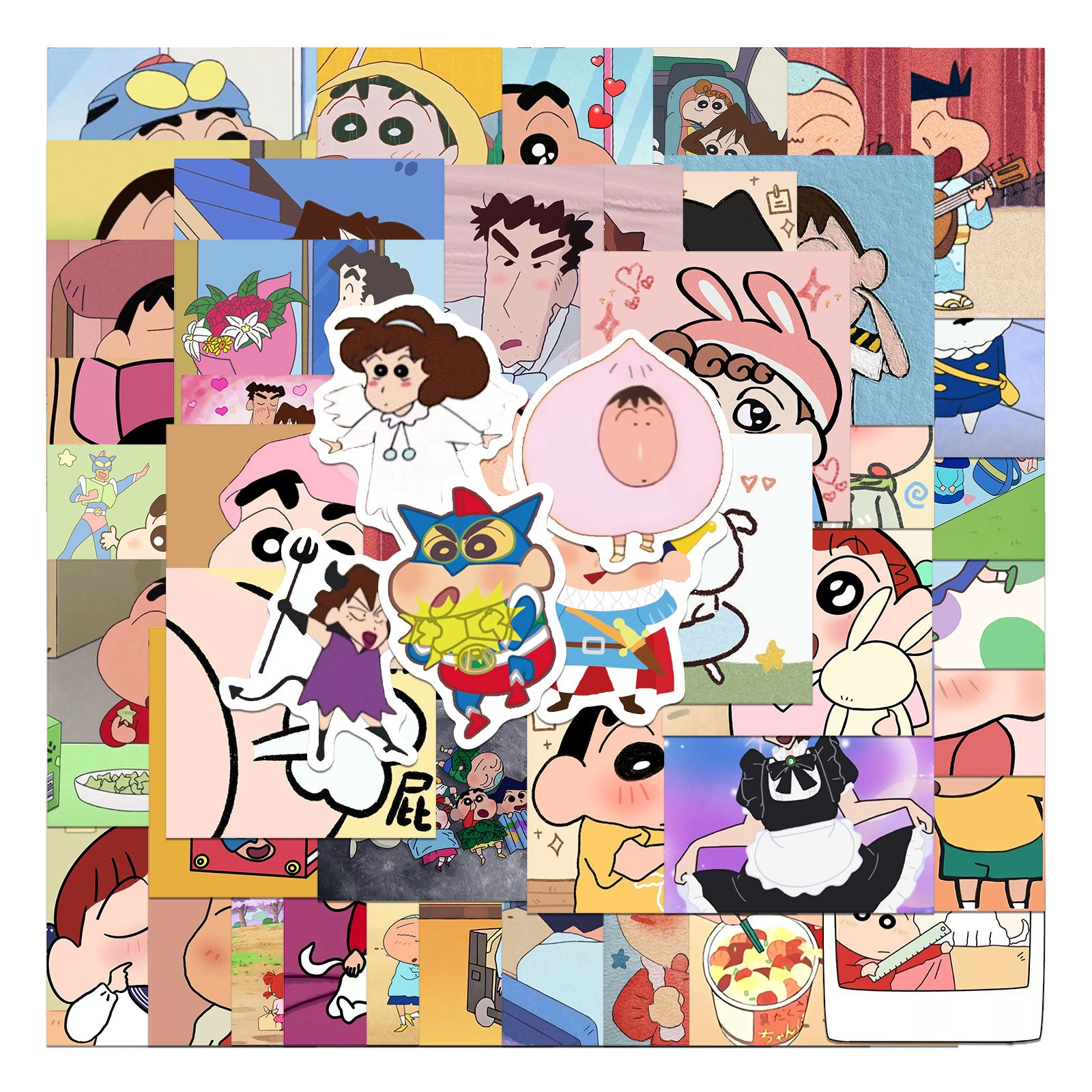 50pcs Crayon Shin-chane Stickers – AU Sticker World