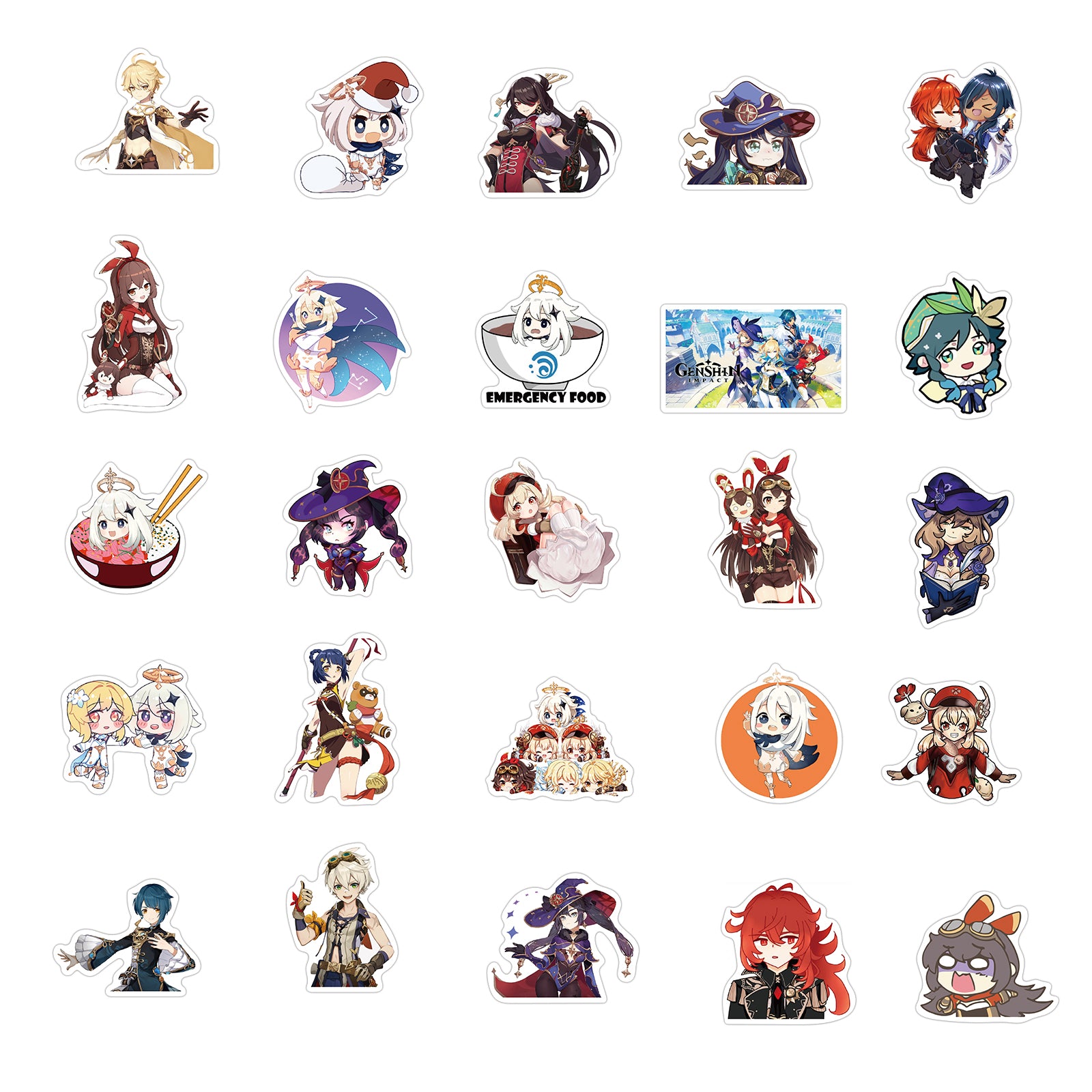 Genshin Learning Sticker 50pcs Genshin Impact 1 Stickers – AU Sticker World