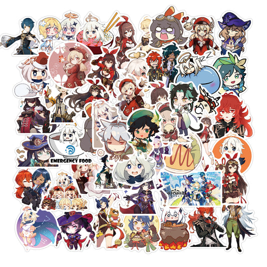 50pcs Genshin Impact 1 Stickers