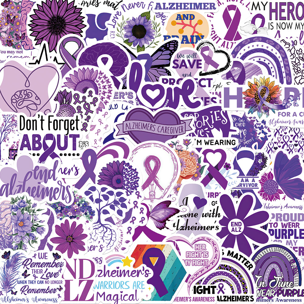 50pcs Alzheimer Stickers