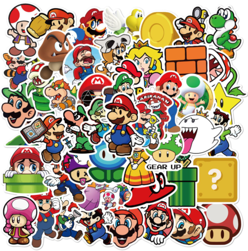 50pcs Super Mario 2 Stickers