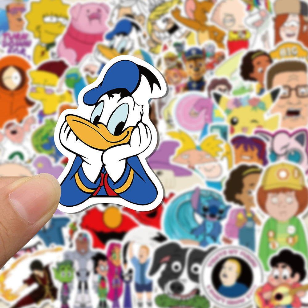 50pcs Cartoon Characters 1 Stickers