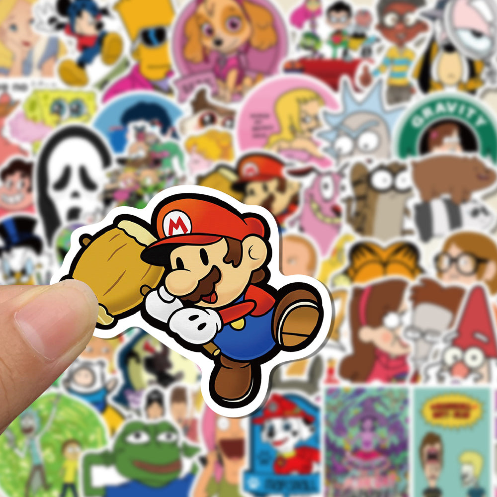 50pcs Cartoon Characters 2 Stickers