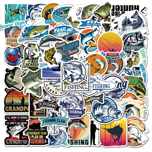 50pcs Fishing Stickers