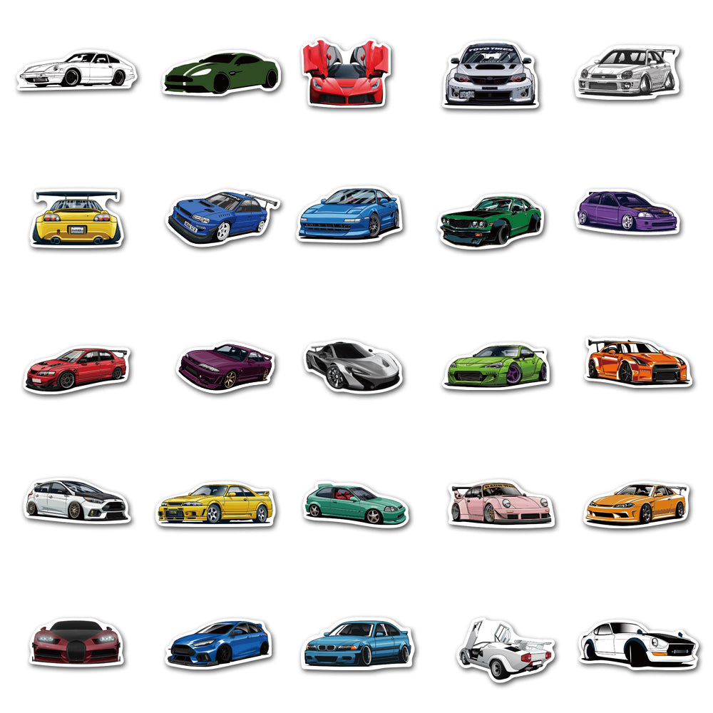 Jdm Sticker Learner 50pcs JDM Car 1 Stickers – AU Sticker World