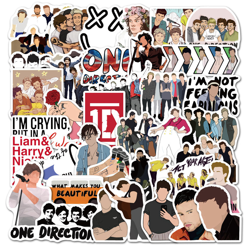 50pcs One Direction 1 Stickers – AU Sticker World