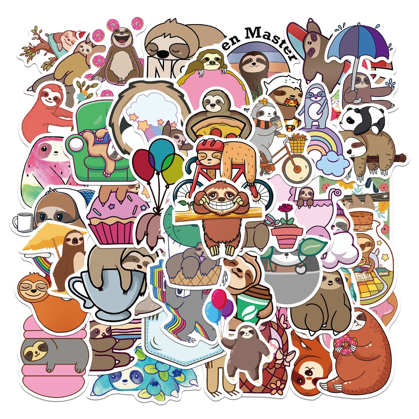 50pcs Sloth 1 Stickers